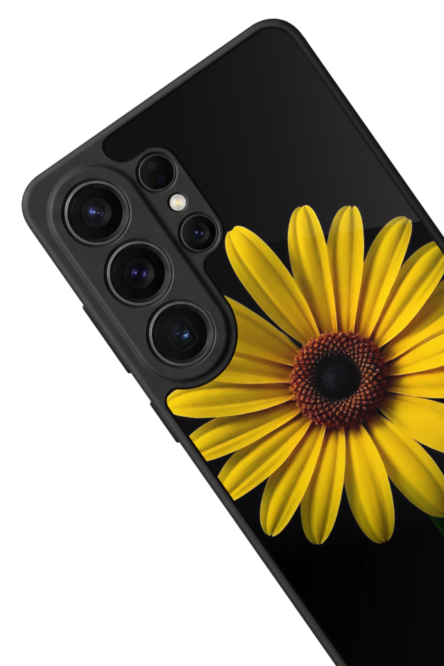 Samsung Galaxy S26 Ultra Uyumlu Papatya Tasarımlı Glossy Premium Kılıf