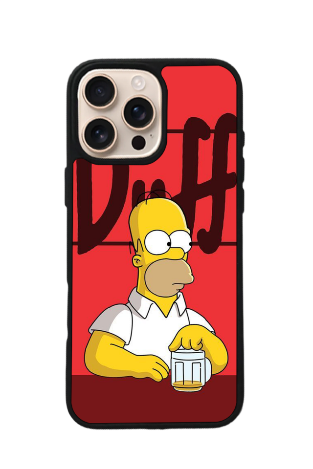 iPhone 14 Pro Uyumlu The Simpsons Tasarımlı Glossy Premium Kılıf