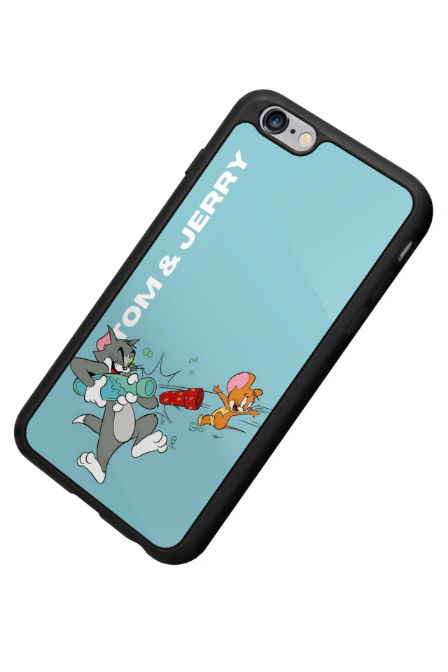 iPhone 6 Plus Uyumlu Tom And Jerry Tasarımlı Glossy Premium Kılıf
