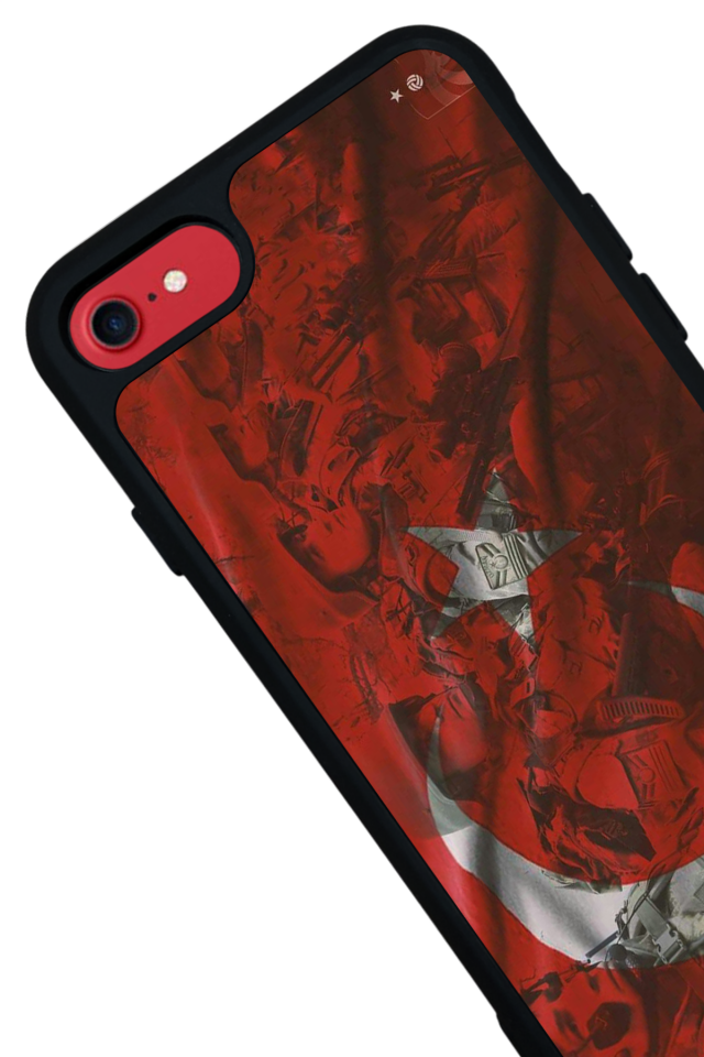 iPhone 7 Uyumlu Türk Bayragi Tasarımlı Glossy Premium Kılıf