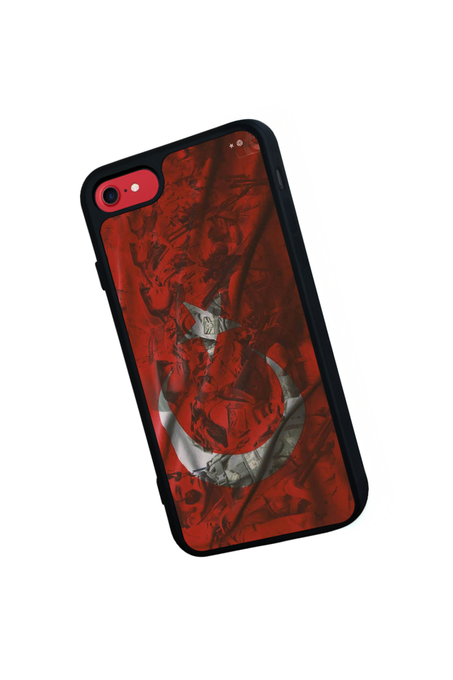 iPhone 7 Uyumlu Türk Bayragi Tasarımlı Glossy Premium Kılıf
