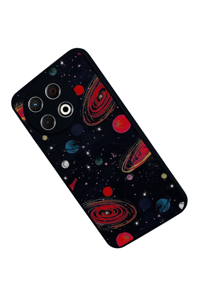 Tecno Spark 30 Pro Uyumlu Uzay Tasarımlı Glossy Premium Kılıf