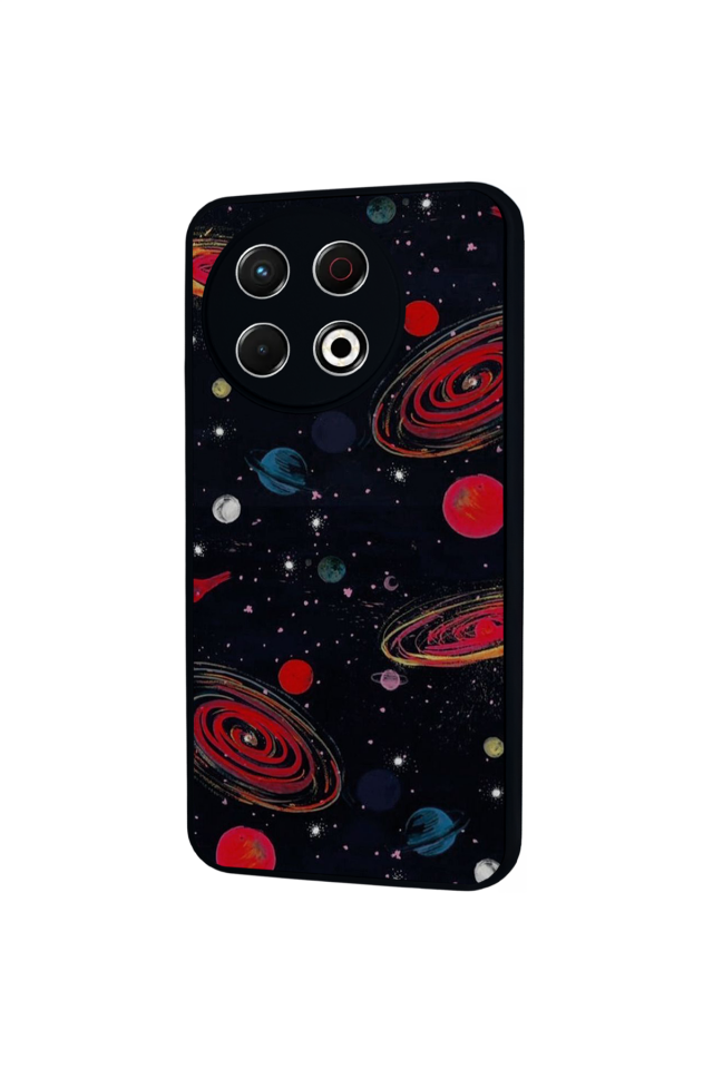 Tecno Spark 30 Pro Uyumlu Uzay Tasarımlı Glossy Premium Kılıf