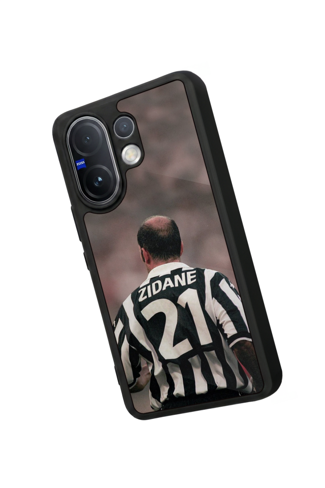 Vivo V60 Uyumlu Zidane Tasarımlı Glossy Premium Kılıf