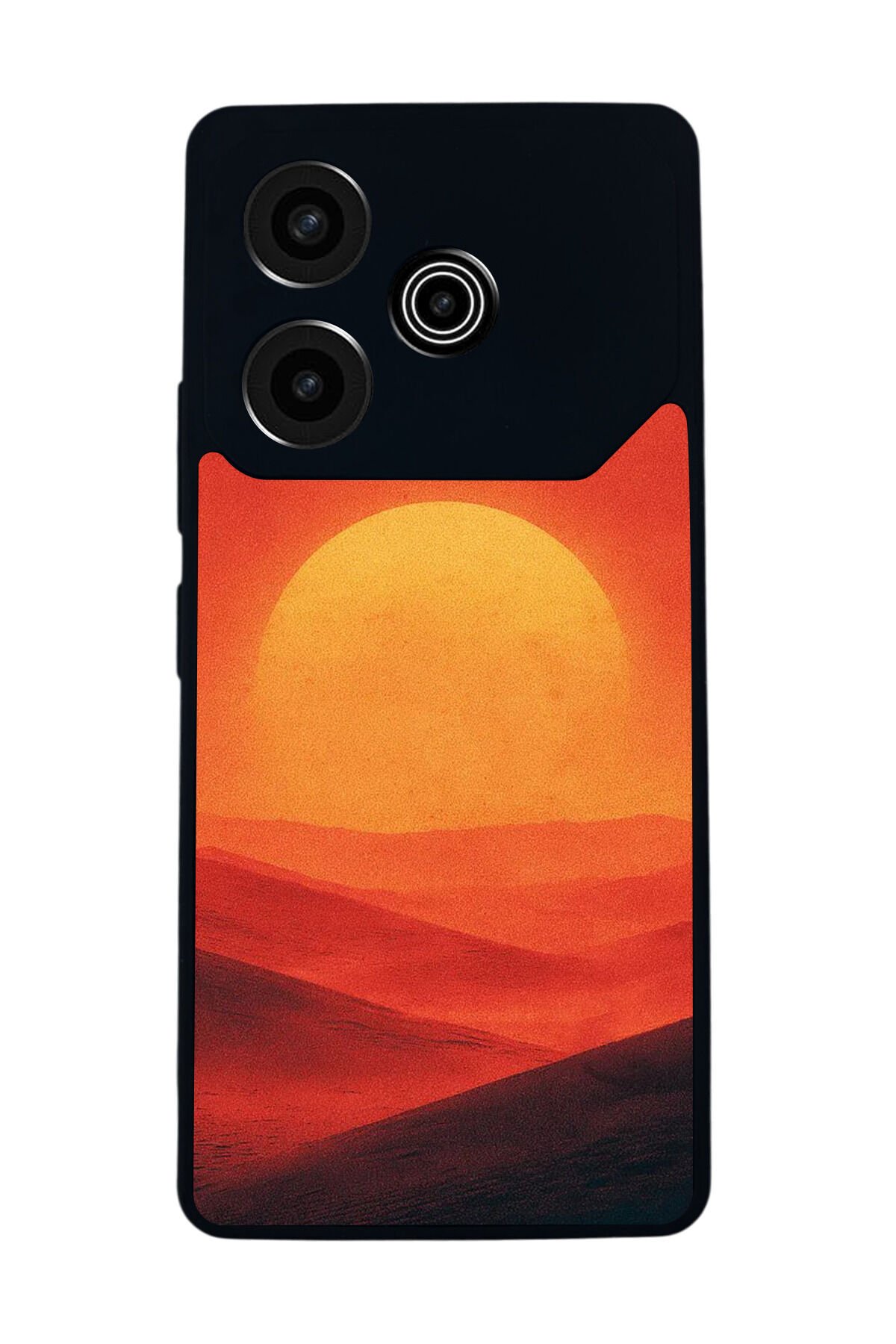 Tecno Pova 6 Uyumlu Güneş Tasarımlı Glossy Premium Kılıf