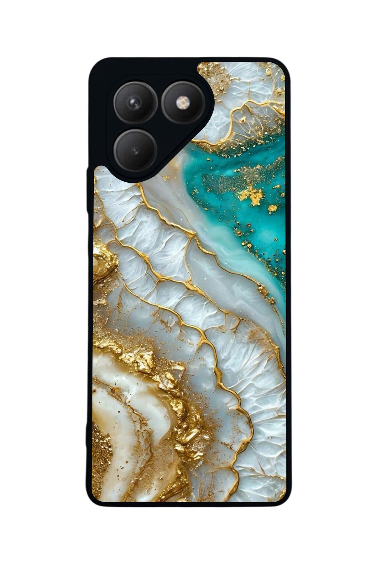 Tecno Pova 7 Mat Uyumlu Siyah Kılıf – Yumuşak Silikon, Koruyucu, Şok Emici Kapak