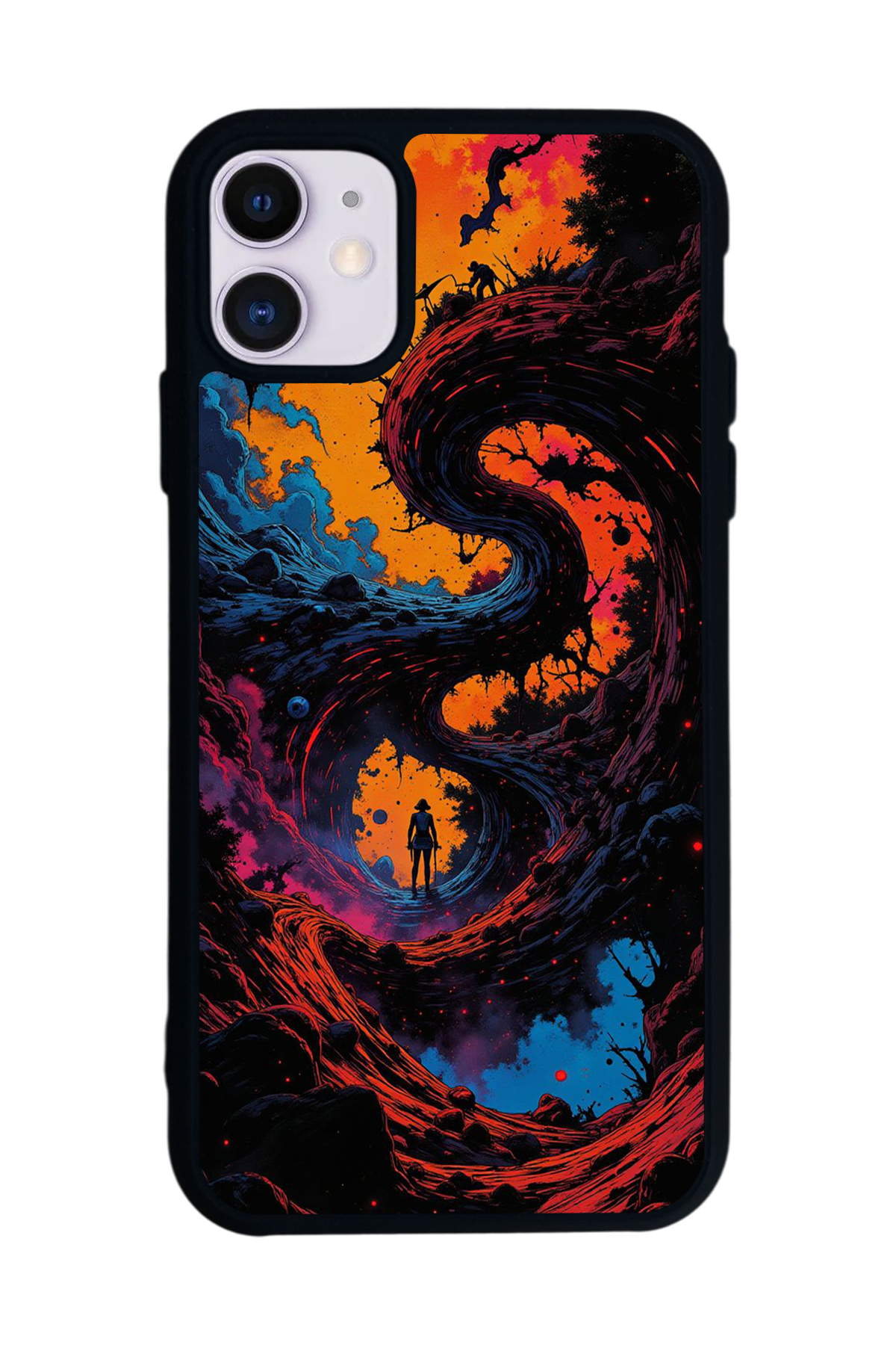 iPhone 11 Uyumlu Abstract Tasarımlı Glossy Premium Kılıf