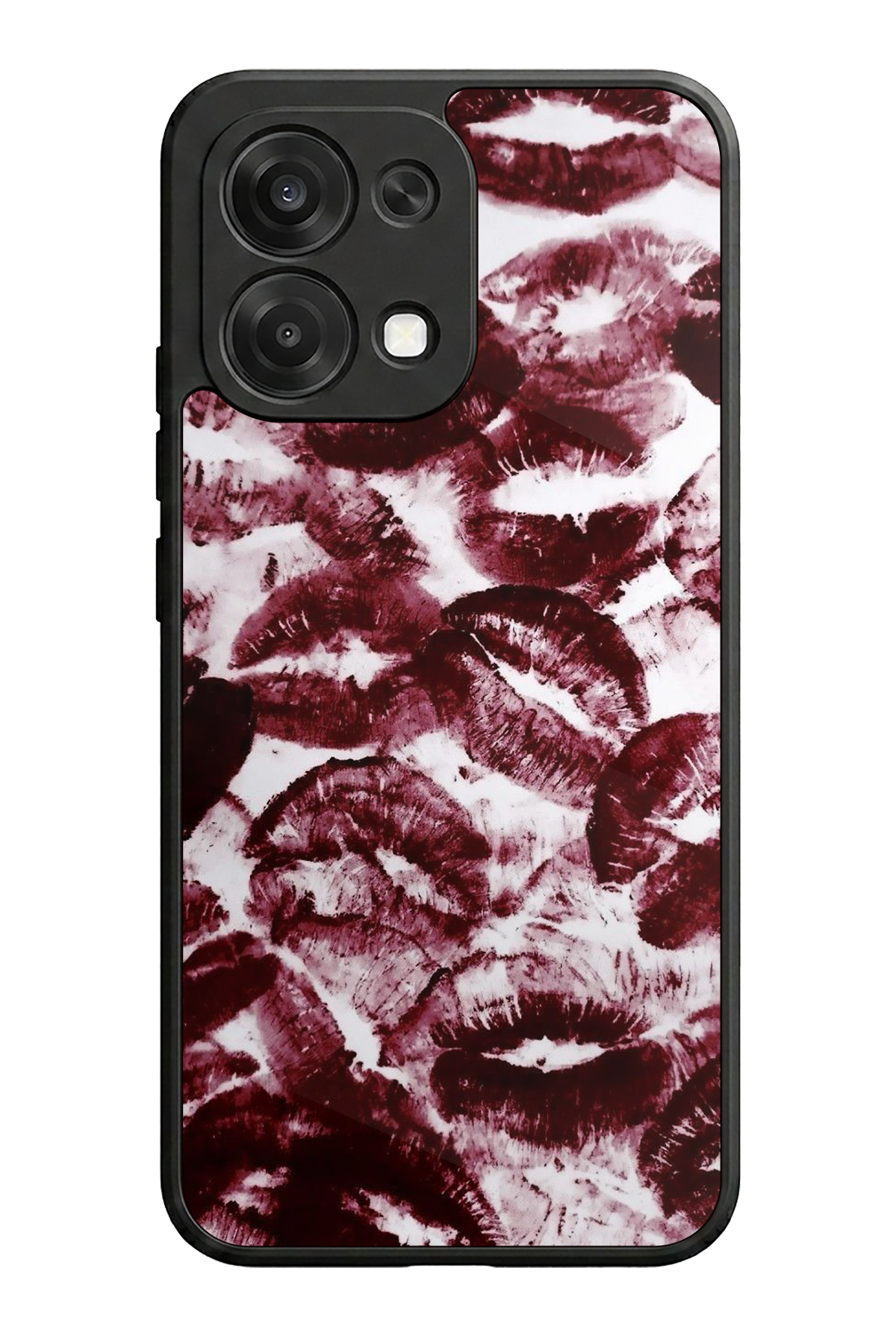 Oppo A6 Pro Uyumlu Dudak Tasarımlı Glossy Premium Kılıf