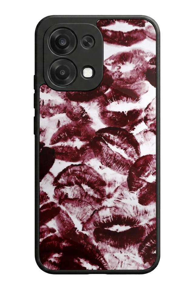 Oppo A6 Pro Uyumlu Dudak Tasarımlı Glossy Premium Kılıf