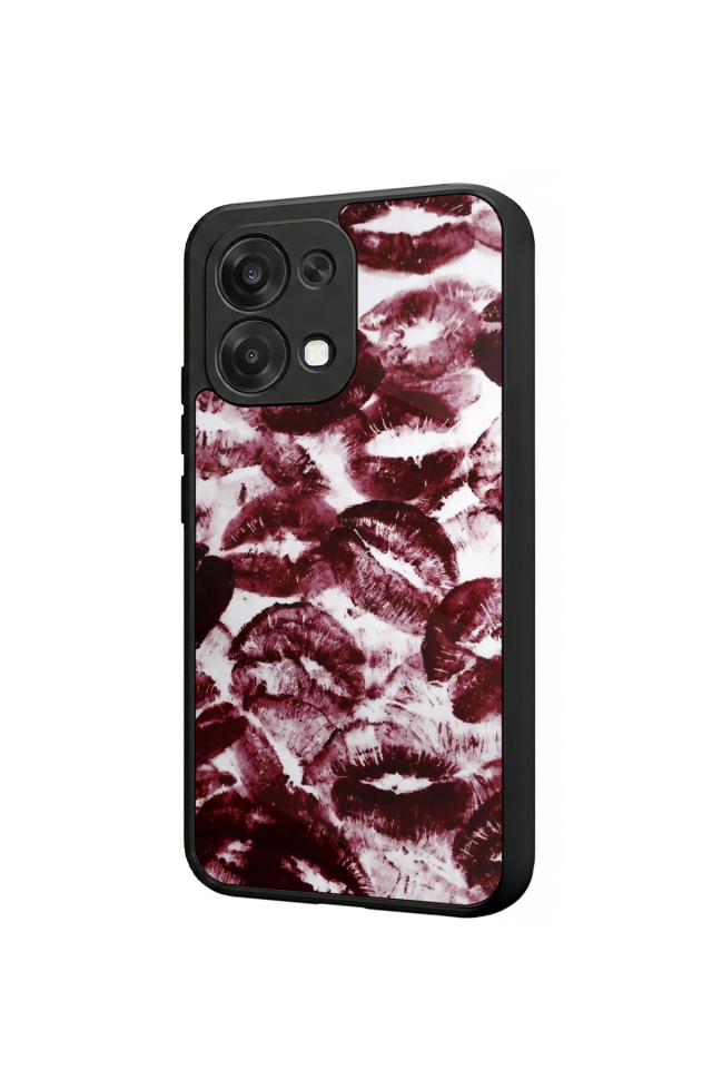 Oppo A6 Pro Uyumlu Dudak Tasarımlı Glossy Premium Kılıf