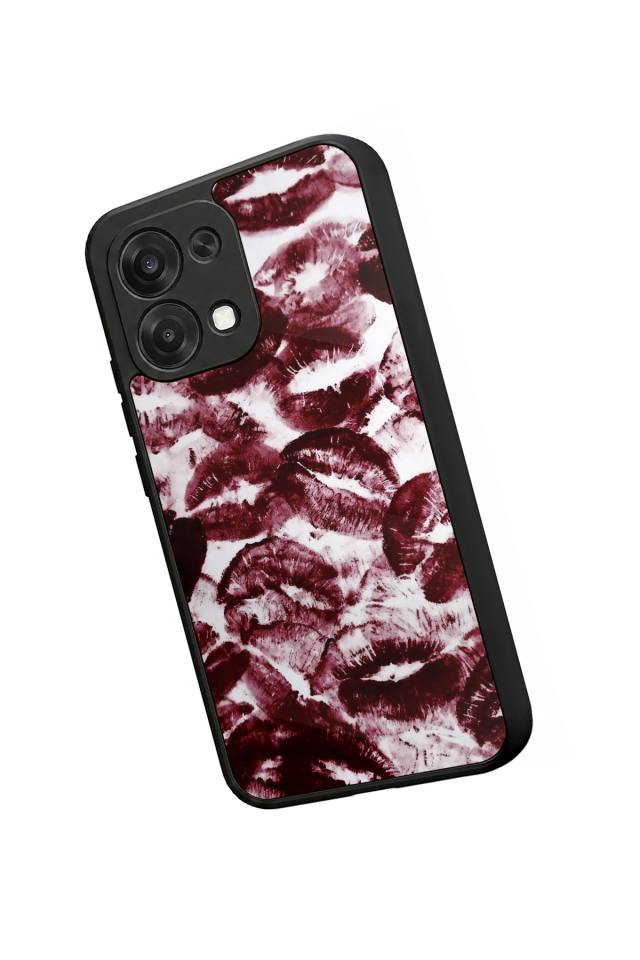 Oppo A6 Pro Uyumlu Dudak Tasarımlı Glossy Premium Kılıf