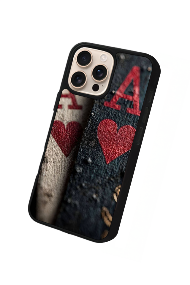 iPhone 15 Pro Max Uyumlu Kart Tasarımlı Glossy Premium Kılıf