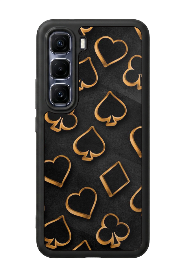 Infinix Hot 60 Pro Plus Uyumlu Kart Tasarımlı Glossy Premium Kılıf