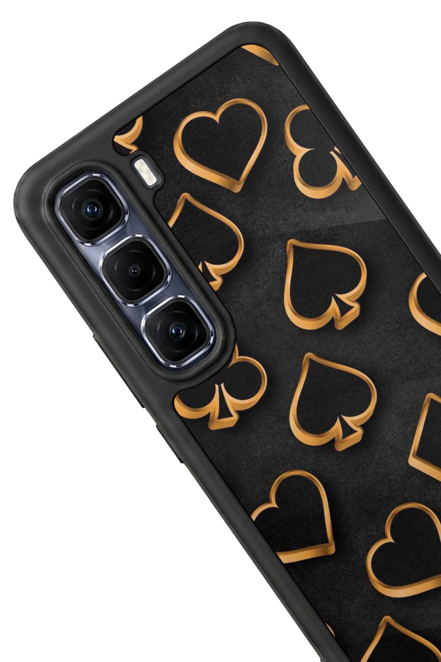 Infinix Hot 60 Pro Plus Uyumlu Kart Tasarımlı Glossy Premium Kılıf