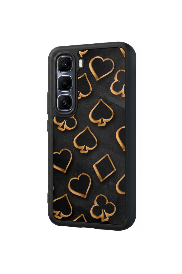 Infinix Hot 60 Pro Plus Uyumlu Kart Tasarımlı Glossy Premium Kılıf