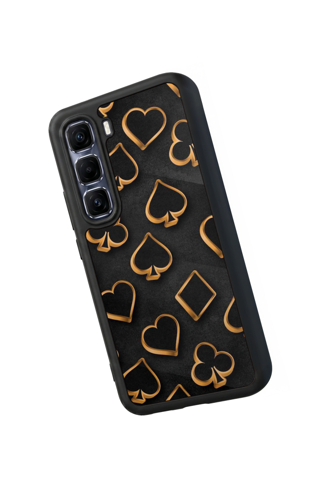 Infinix Hot 60 Pro Plus Uyumlu Kart Tasarımlı Glossy Premium Kılıf