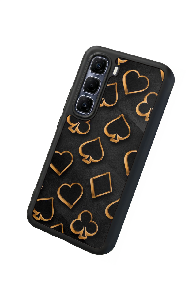 Infinix Hot 60 Pro Plus Uyumlu Kart Tasarımlı Glossy Premium Kılıf