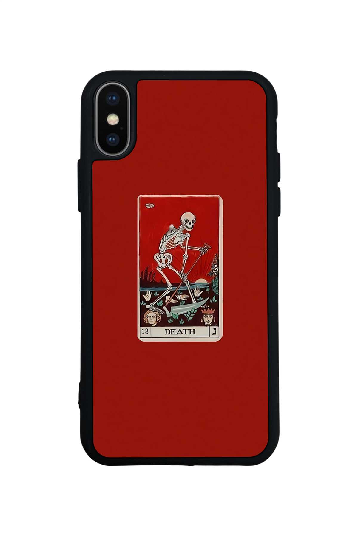 iPhone X/ XS Uyumlu Kirmizi Tasarımlı Glossy Premium Kılıf