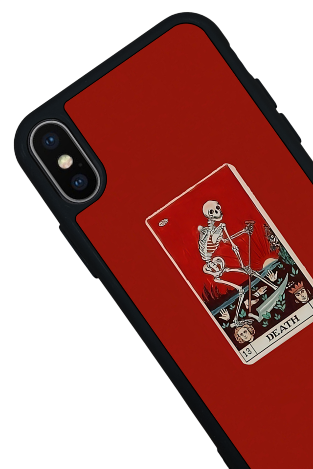 iPhone X/ XS Uyumlu Kirmizi Tasarımlı Glossy Premium Kılıf