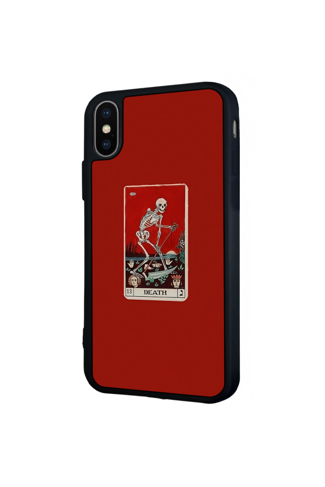 iPhone X/ XS Uyumlu Kirmizi Tasarımlı Glossy Premium Kılıf