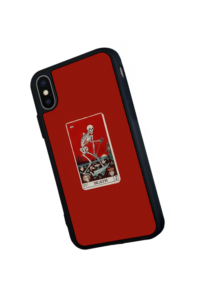 iPhone X/ XS Uyumlu Kirmizi Tasarımlı Glossy Premium Kılıf