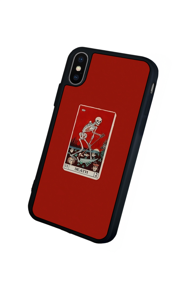 iPhone X/ XS Uyumlu Kirmizi Tasarımlı Glossy Premium Kılıf