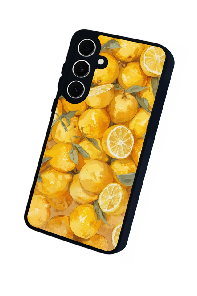 Samsung Galaxy A16 Uyumlu Limon Tasarımlı Glossy Premium Kılıf