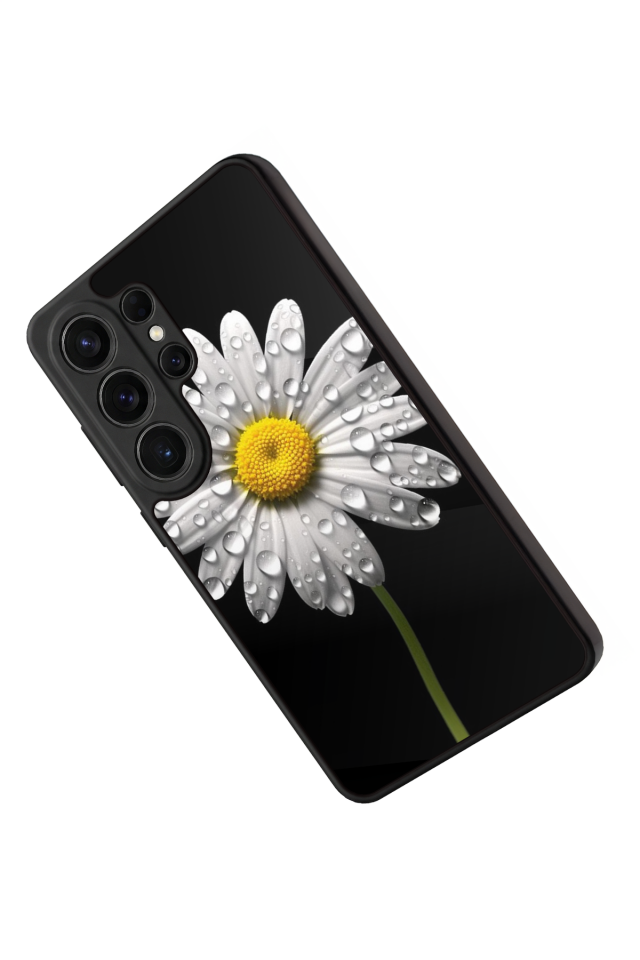 Samsung Galaxy S26 Ultra Uyumlu Papatya Tasarımlı Glossy Premium Kılıf