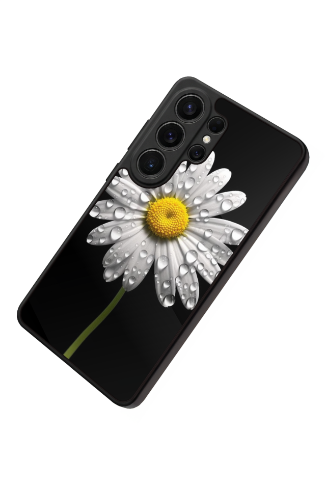 Samsung Galaxy S26 Ultra Uyumlu Papatya Tasarımlı Glossy Premium Kılıf