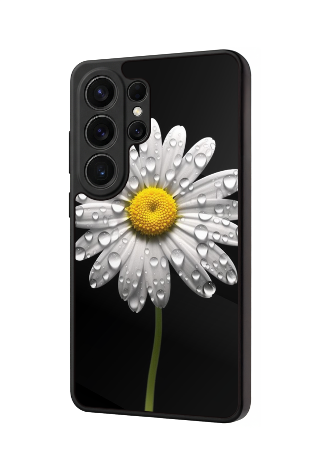 Samsung Galaxy S26 Ultra Uyumlu Papatya Tasarımlı Glossy Premium Kılıf