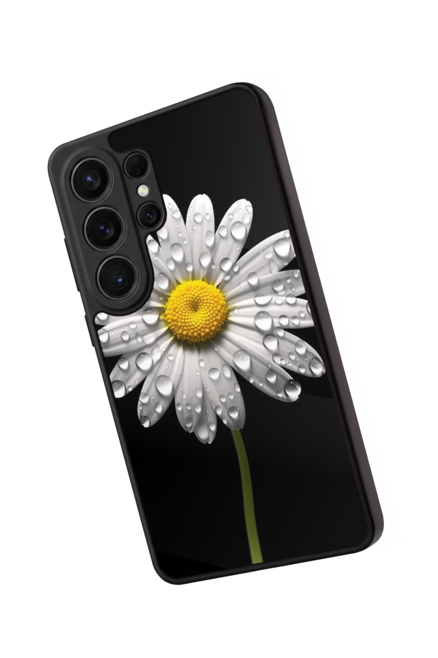 Samsung Galaxy S26 Ultra Uyumlu Papatya Tasarımlı Glossy Premium Kılıf