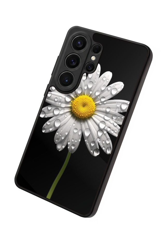 Samsung Galaxy S26 Ultra Uyumlu Papatya Tasarımlı Glossy Premium Kılıf