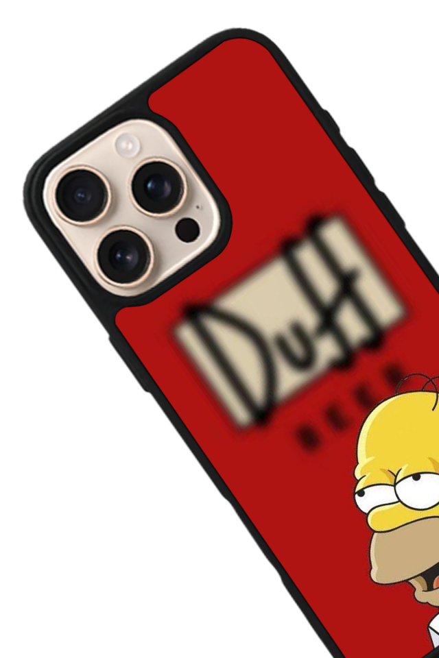 iPhone 14 Pro Uyumlu The Simpsons Tasarımlı Glossy Premium Kılıf