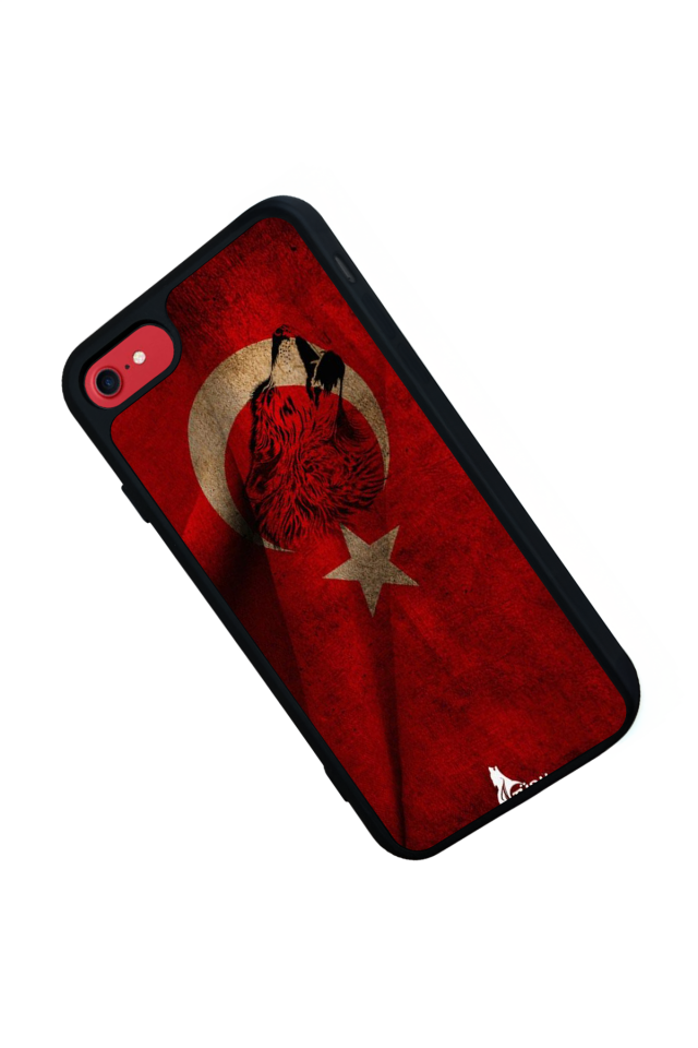 iPhone 7 Uyumlu Türk Bayragi Tasarımlı Glossy Premium Kılıf
