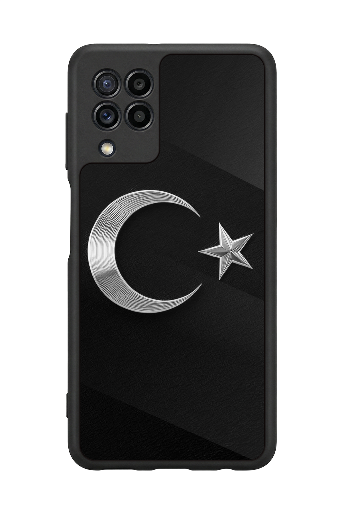 Samsung Galaxy M32 Uyumlu Türk Bayragi Tasarımlı Glossy Premium Kılıf
