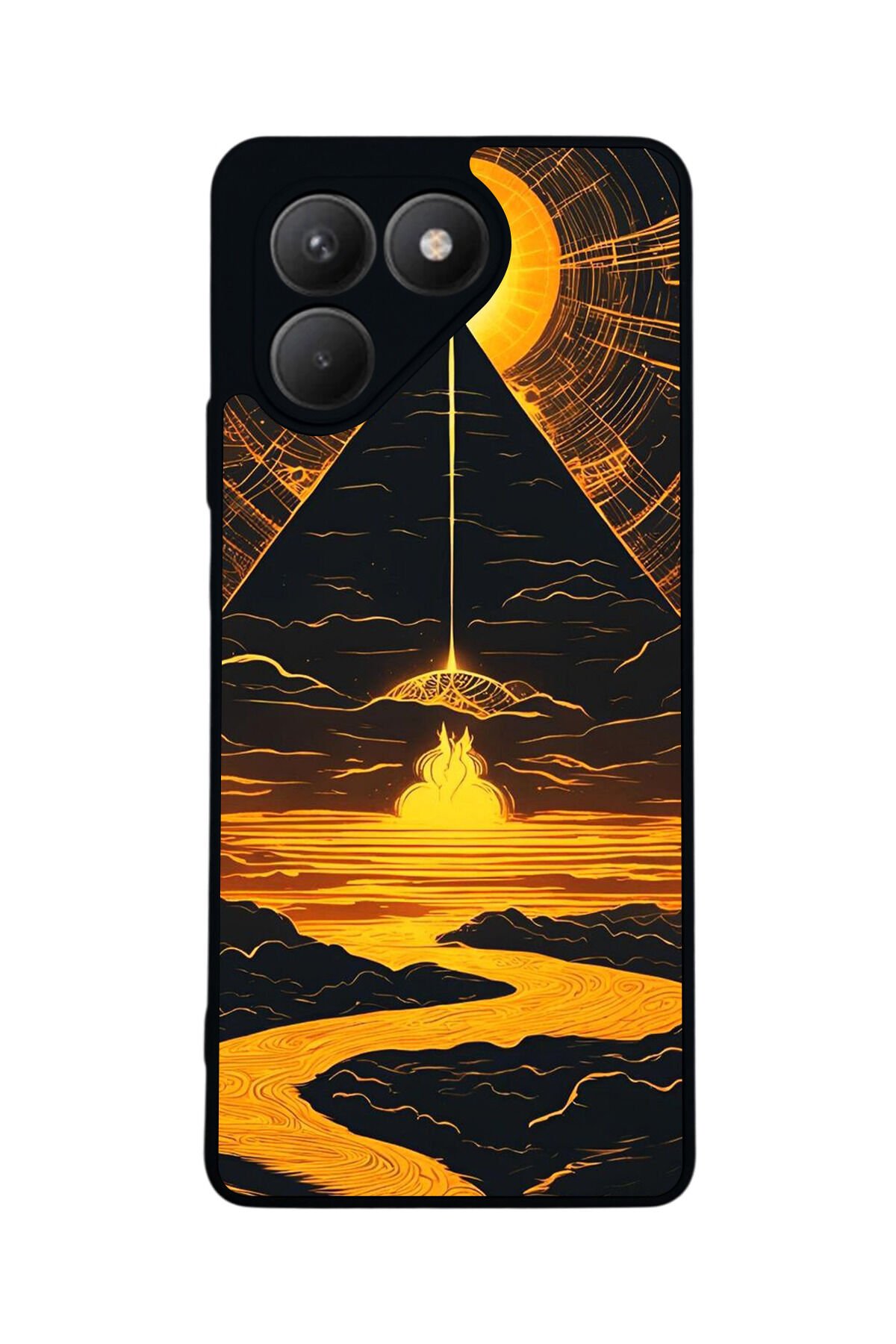 Tecno Pova 7 Mat Uyumlu Siyah Kılıf – Yumuşak Silikon, Koruyucu, Şok Emici Kapak