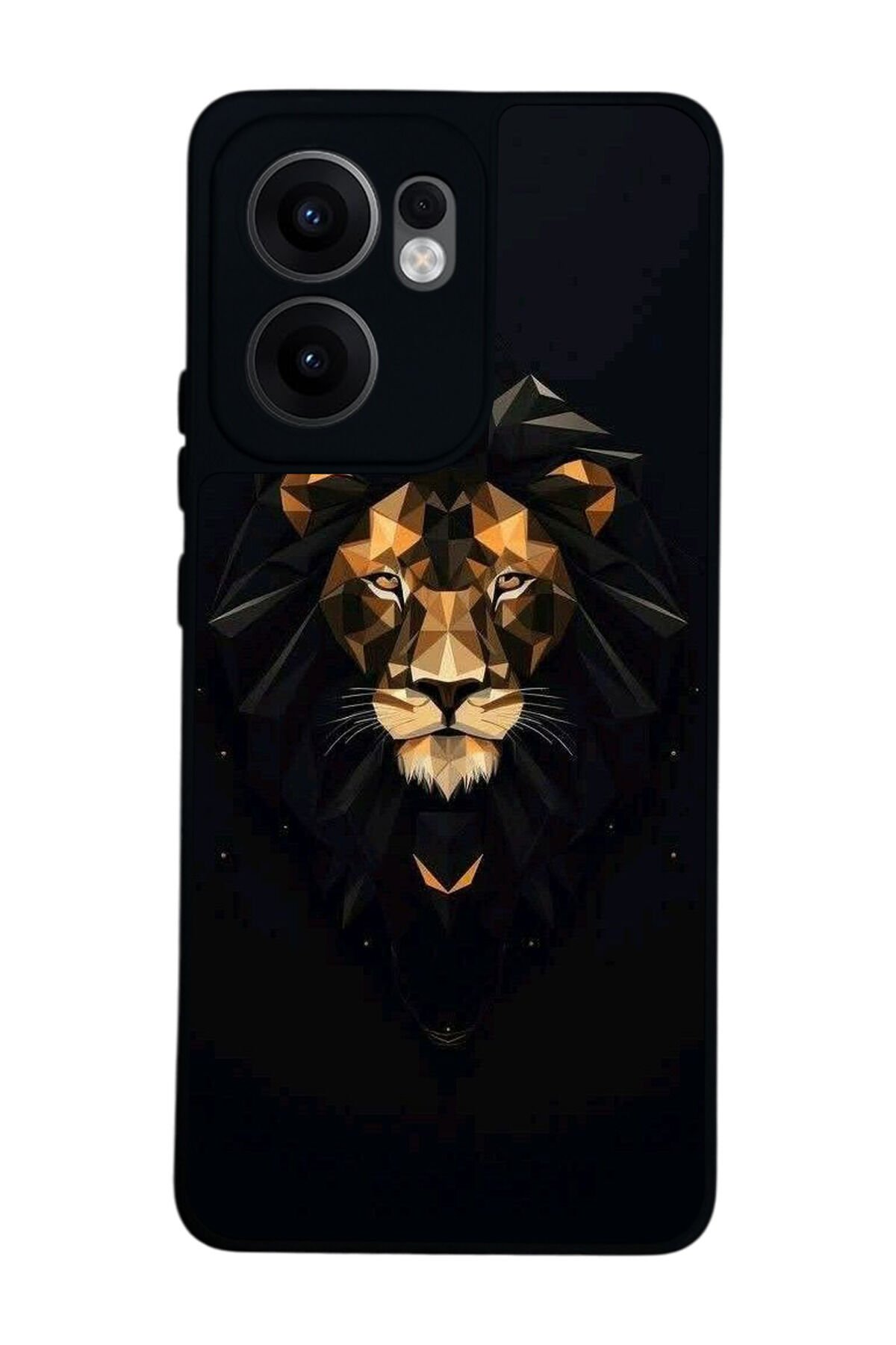 Oppo Reno 13F Uyumlu Aslan Tasarımlı Glossy Premium Kılıf