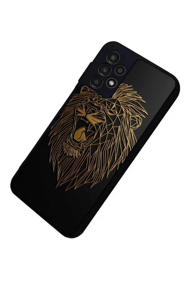 Samsung Galaxy A23 Uyumlu Aslan Tasarımlı Glossy Premium Kılıf