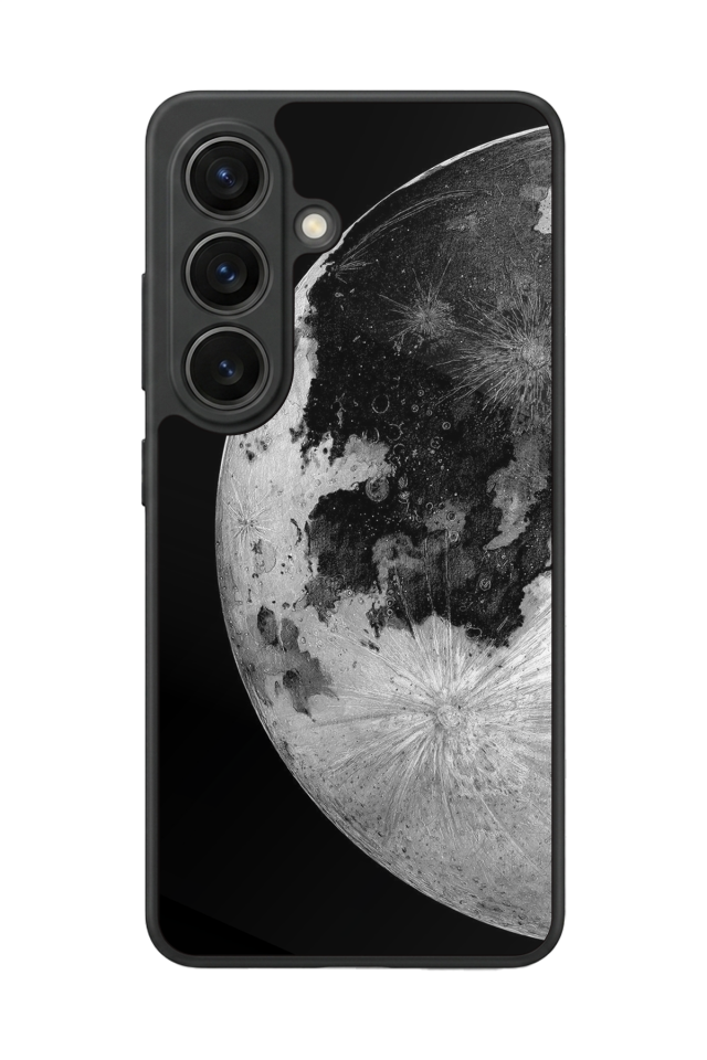 Samsung Galaxy S26 Uyumlu Ay Tasarımlı Glossy Premium Kılıf