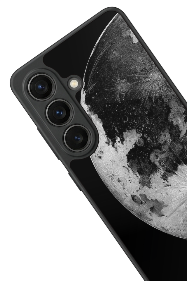 Samsung Galaxy S26 Uyumlu Ay Tasarımlı Glossy Premium Kılıf