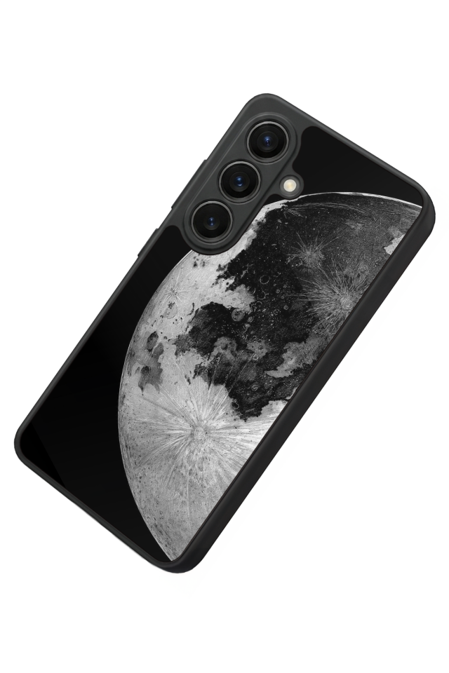 Samsung Galaxy S26 Uyumlu Ay Tasarımlı Glossy Premium Kılıf