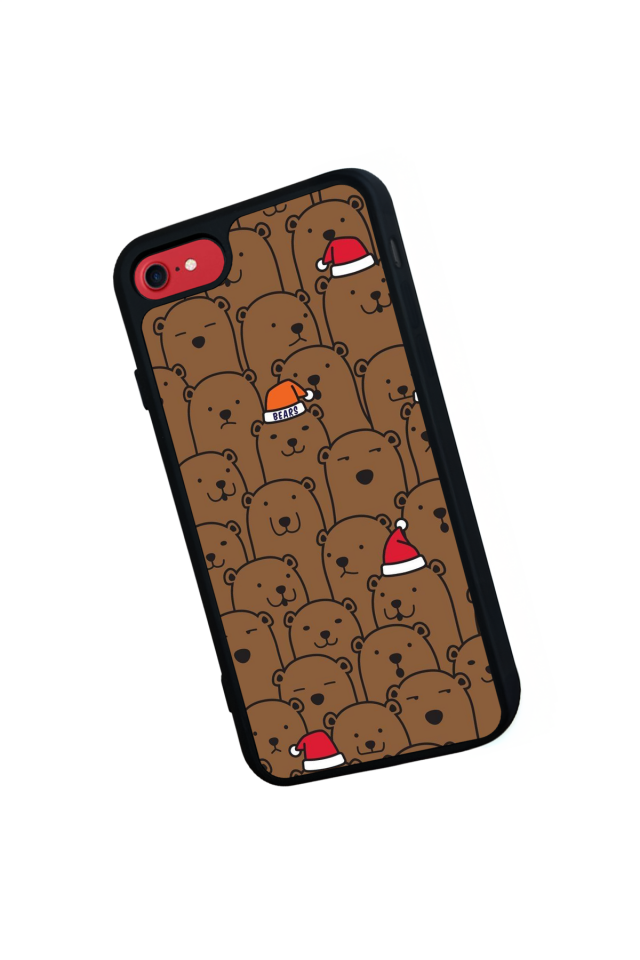 iPhone SE Uyumlu Ayı Tasarımlı Glossy Premium Kılıf