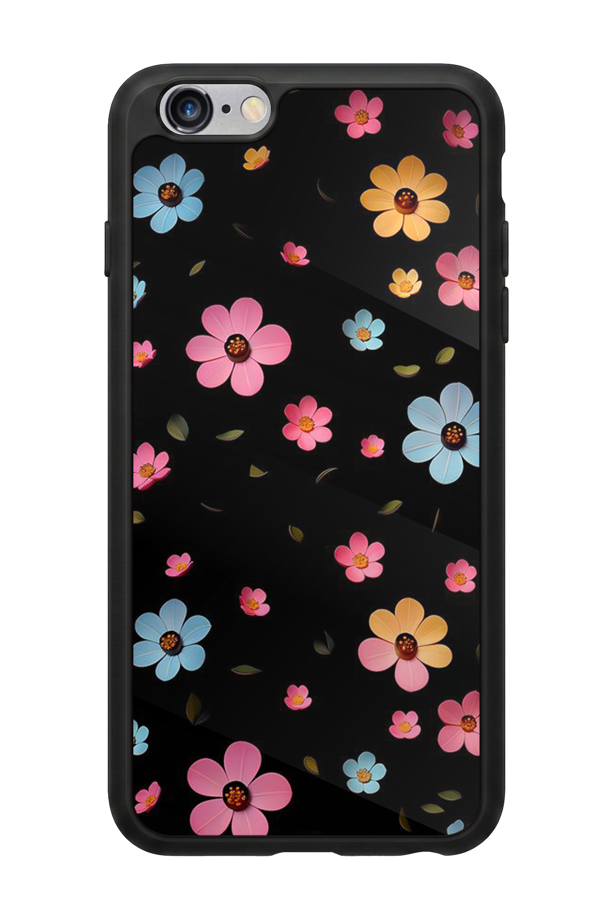 iPhone 6s Plus Uyumlu Cicek Tasarımlı Glossy Premium Kılıf