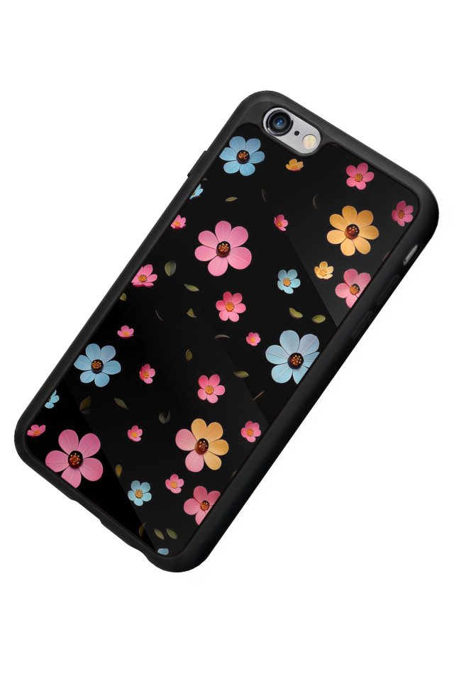 iPhone 6s Plus Uyumlu Cicek Tasarımlı Glossy Premium Kılıf