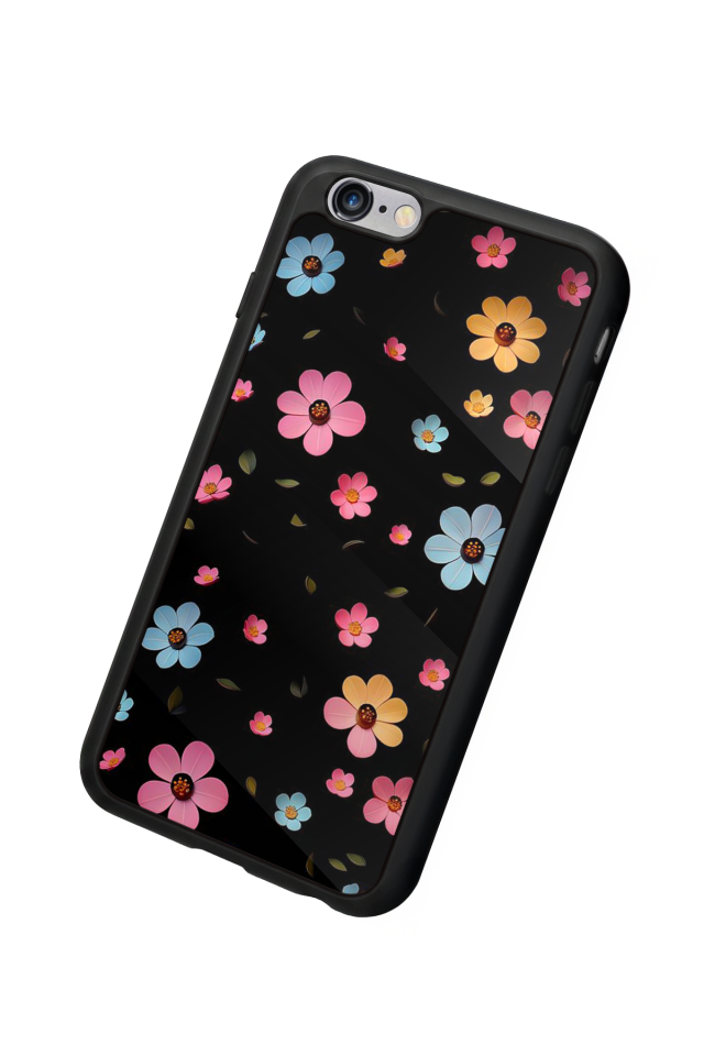 iPhone 6s Plus Uyumlu Cicek Tasarımlı Glossy Premium Kılıf