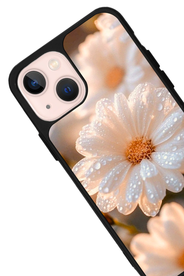iPhone 15 Plus Uyumlu Cicek Tasarımlı Glossy Premium Kılıf