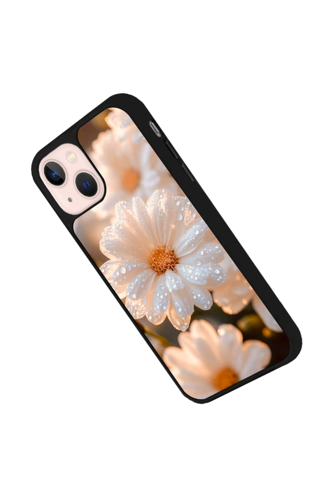 iPhone 15 Plus Uyumlu Cicek Tasarımlı Glossy Premium Kılıf