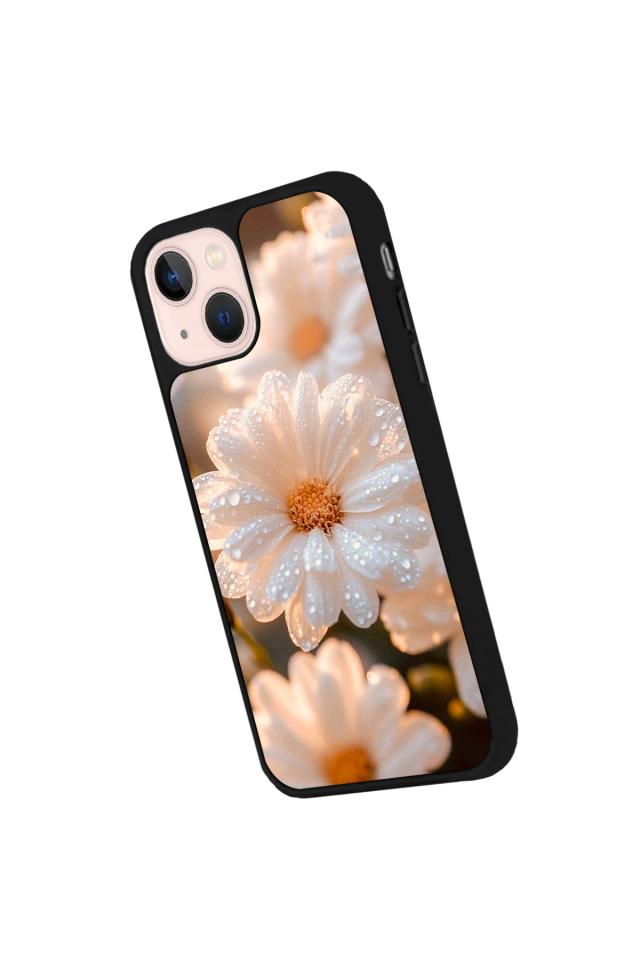 iPhone 15 Plus Uyumlu Cicek Tasarımlı Glossy Premium Kılıf