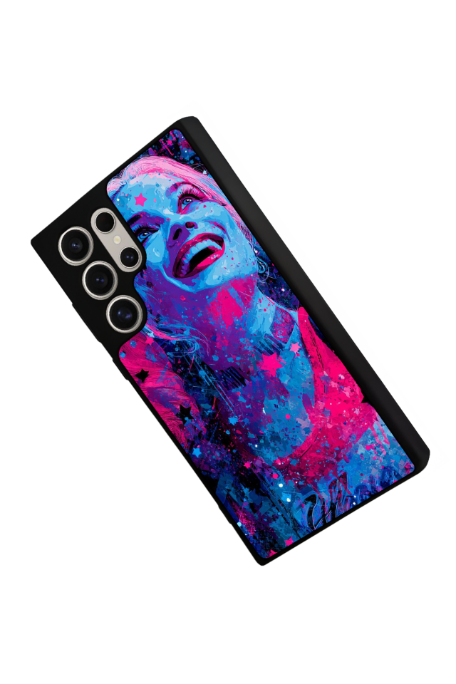 Samsung Galaxy S22 Ultra Uyumlu HarleyQueen Tasarımlı Glossy Premium Kılıf