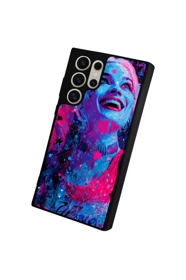 Samsung Galaxy S22 Ultra Uyumlu HarleyQueen Tasarımlı Glossy Premium Kılıf